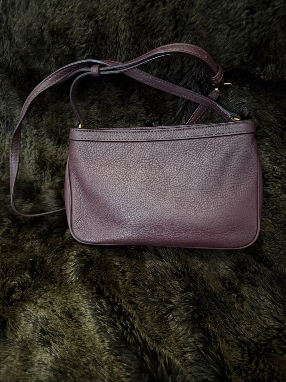 Marc by Marc Jacobs Plum Leather Crossbody Bag